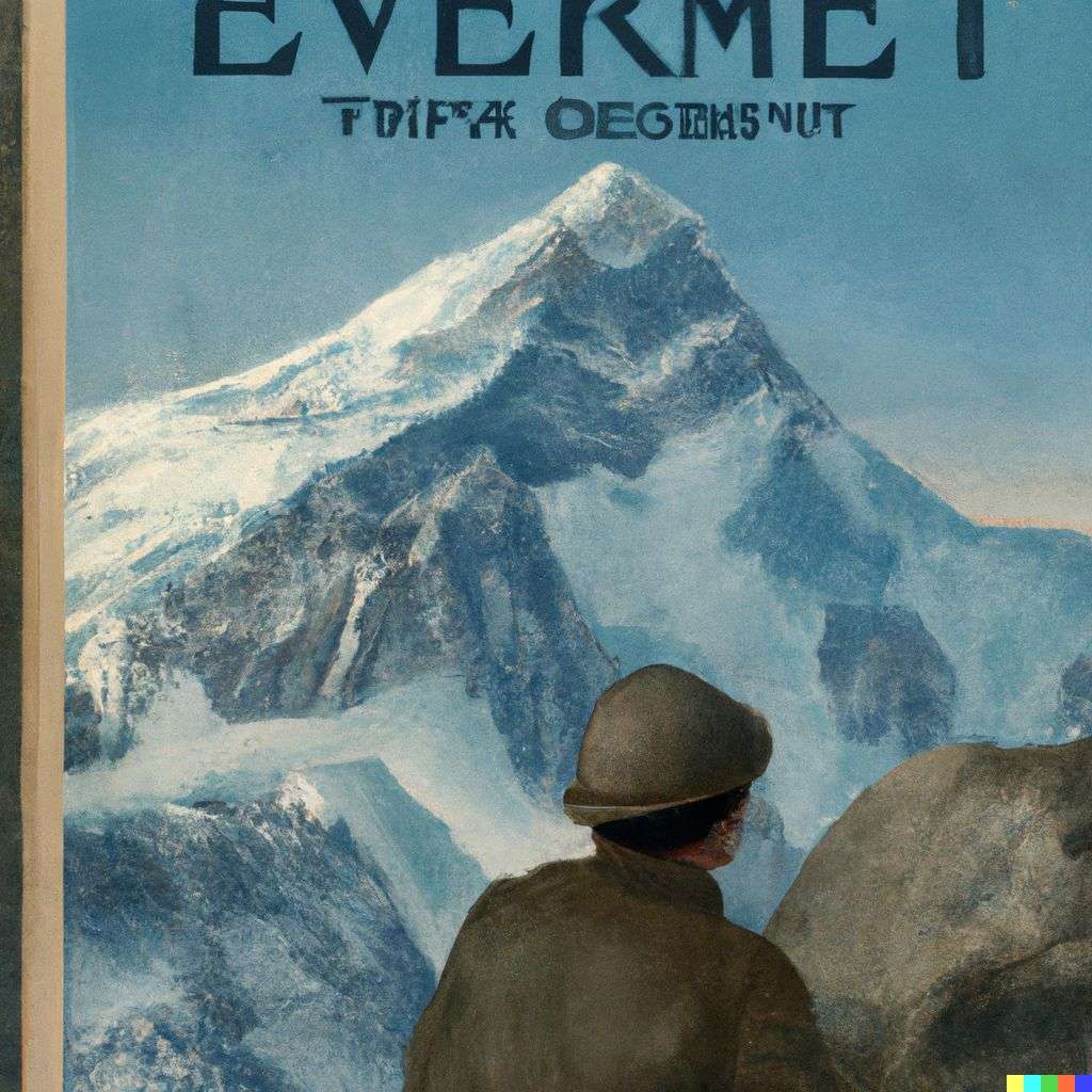 someone gazing at Mount Everest, front cover of Time magazine, 1930